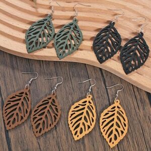 Leaf Earrings 4pk